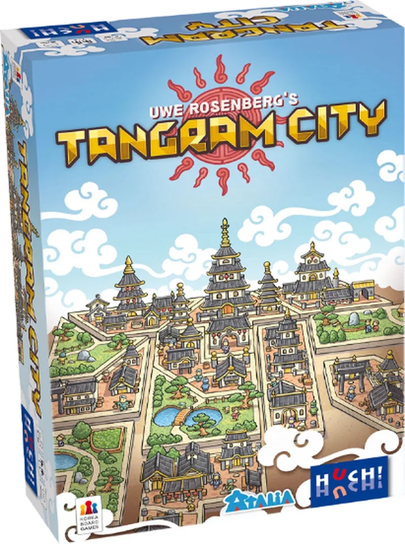 Tangram City (NL/DU/FR) - GERONIMO GAMES - vanaf 8 jaar oud - van 1 tot 5 spelers van HUCH! – doos