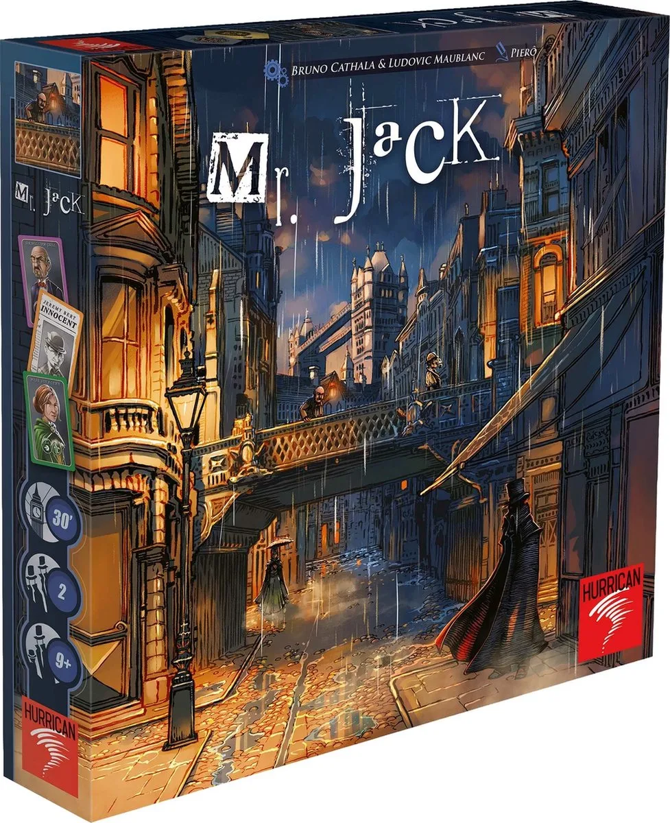 Mr. Jack Londen Detective bordspel - Speciaal voor 2 spelers de Hurrican – boîte