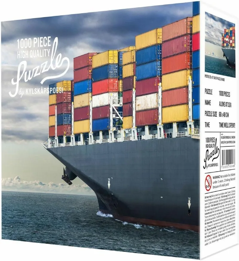 Hygge Puzzel Alone at Sea 1000 stuks - vanaf 8 jaar fra Hygge Games, Flerfarvet-udgave – æske