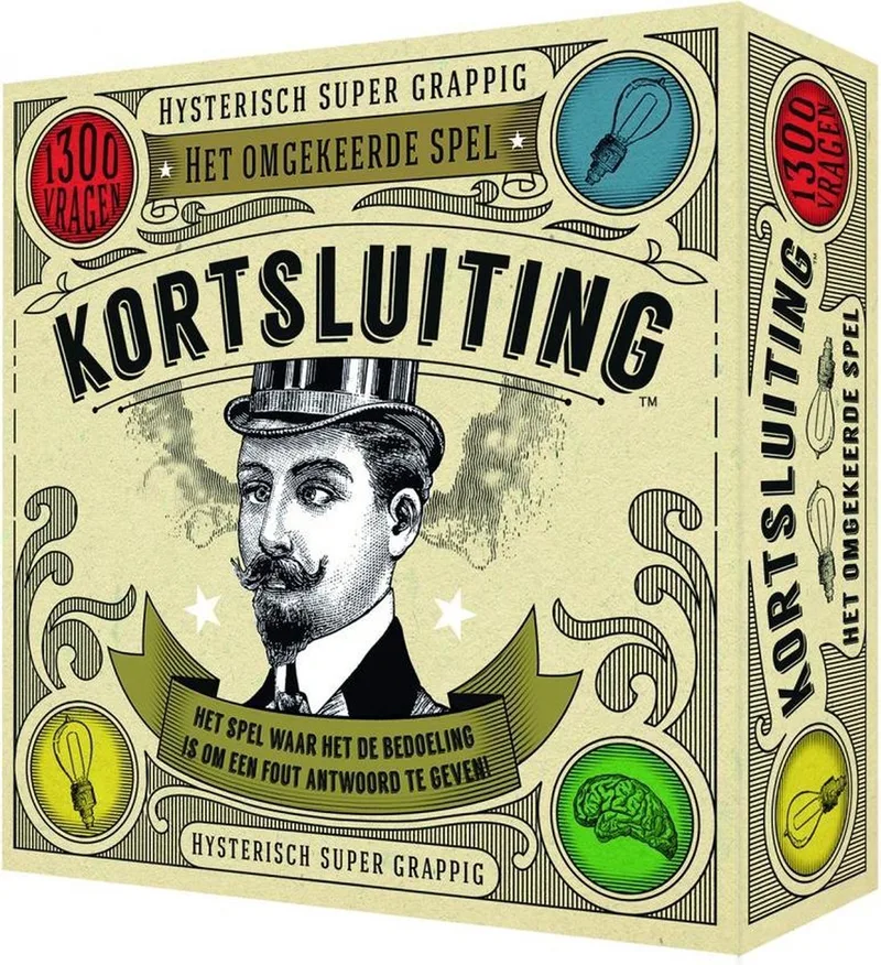 Kortsluiting spel - Gezelschapsspel met 1300+ vragen from Hygge Games – box