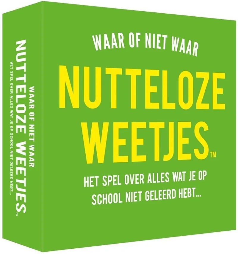 Nutteloze weetjes quiz - Gekke en grappige beweringen - Partyspel van Hygge Games – doos