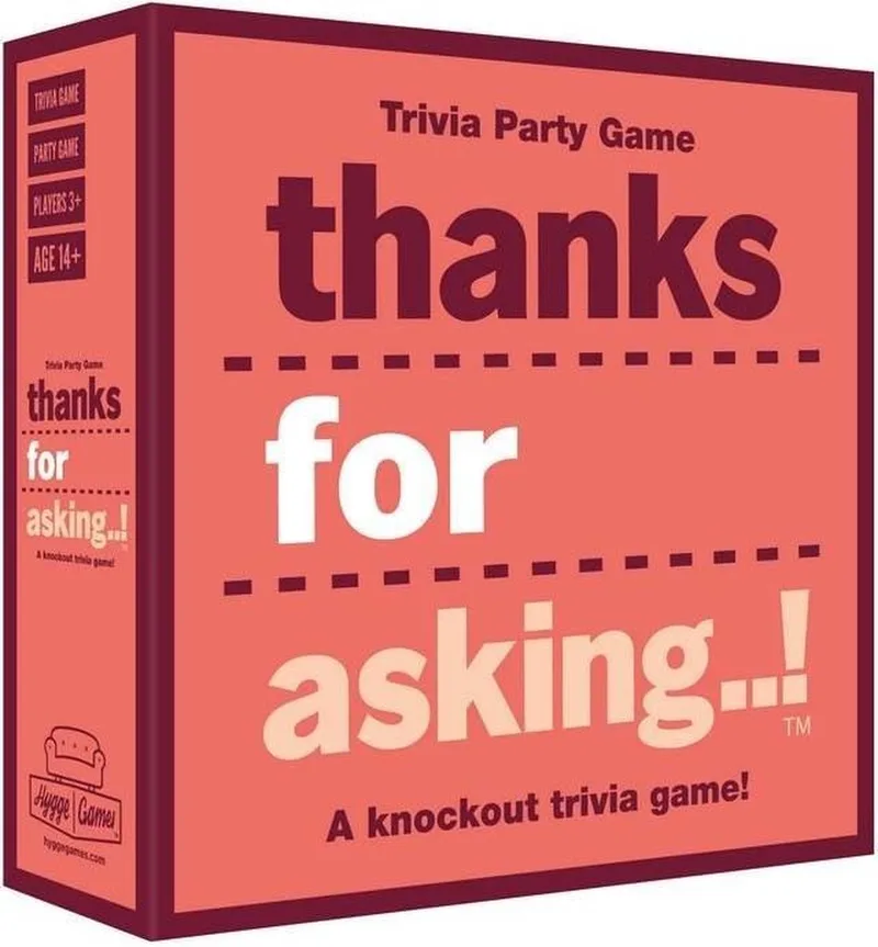 Party Game Thanks For Asking! from Hygge Games – box