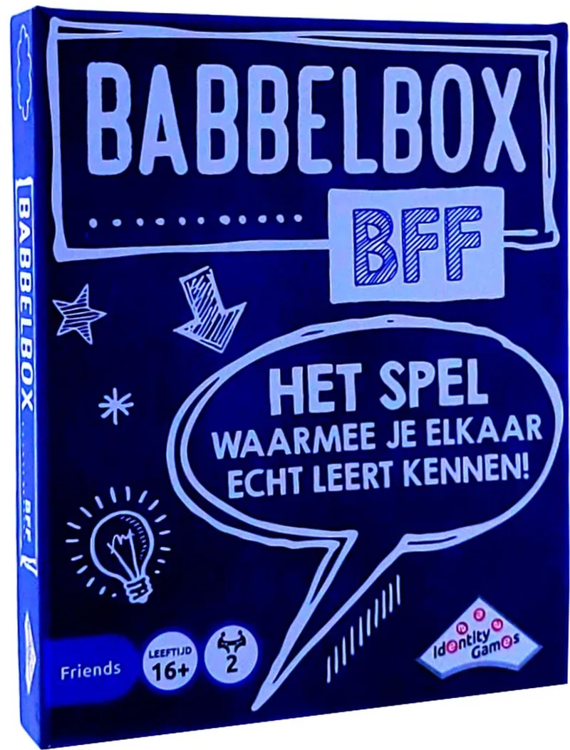 Babbelbox BFF Kaartspel - 16+ fra Identity Games – æske