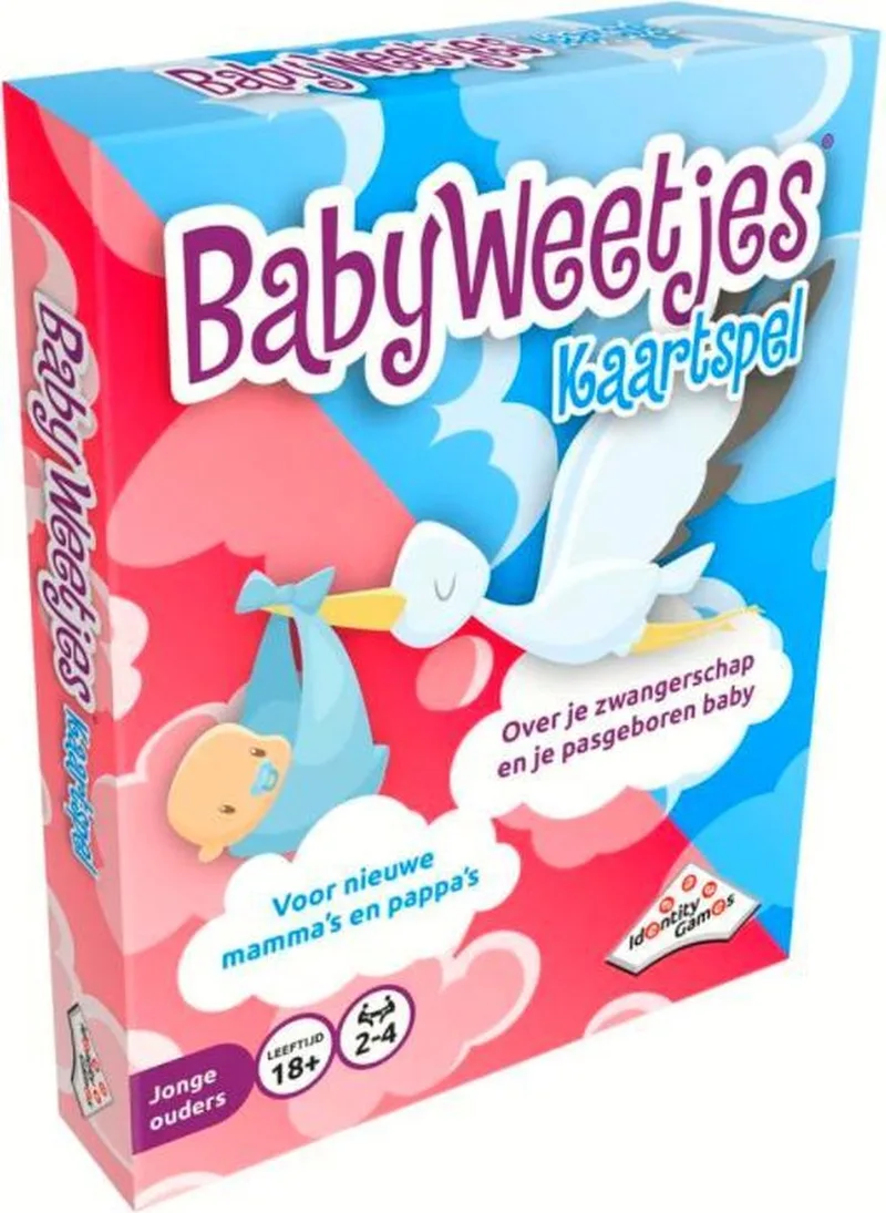 Babyweetjes Kaartspel - babyshower - kraamcadeau - zwanger- baby fra Identity Games – æske