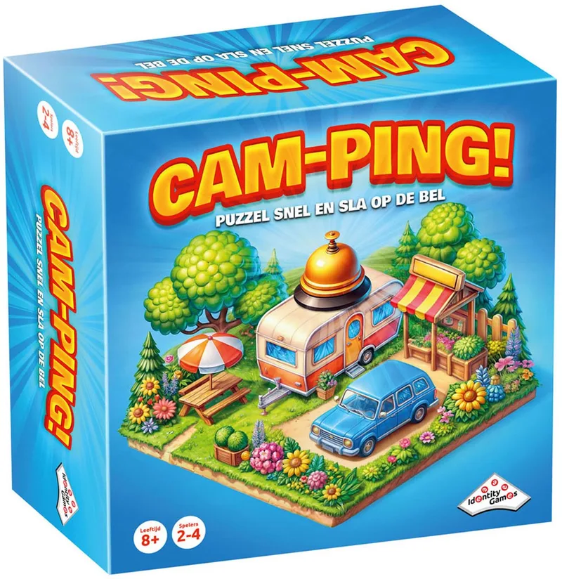 Cam-Ping puzzelspel - Vanaf 8 jaar - Vakantiespel - 2 tot 4 spelers from Identity Games – box