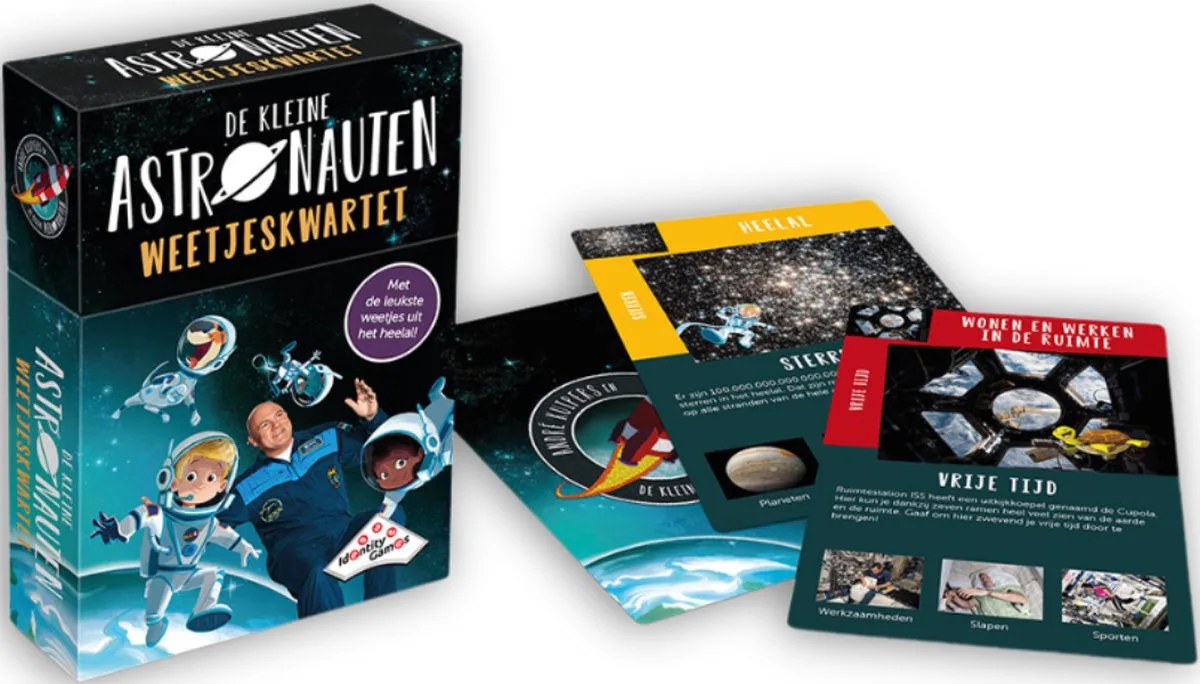 De Keine Astronauten Weetjes Kwartet - 2 tot 4 Spelers - 6+ Jaar de Identity Games – boîte