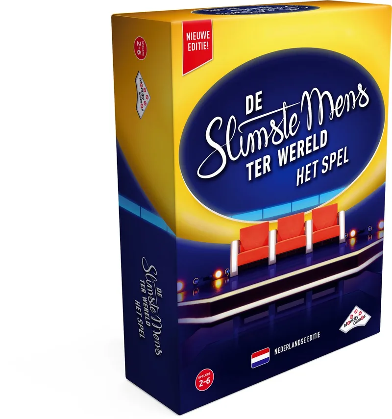 De Slimste Mens ter Wereld het spel - Partyspel - Inclusief timers fra Identity Games – æske