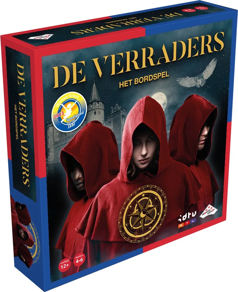 De Verraders het bordspel - Gebaseerd op het tv-programma - Speel als verrader of bondgenoot fra Identity Games – æske
