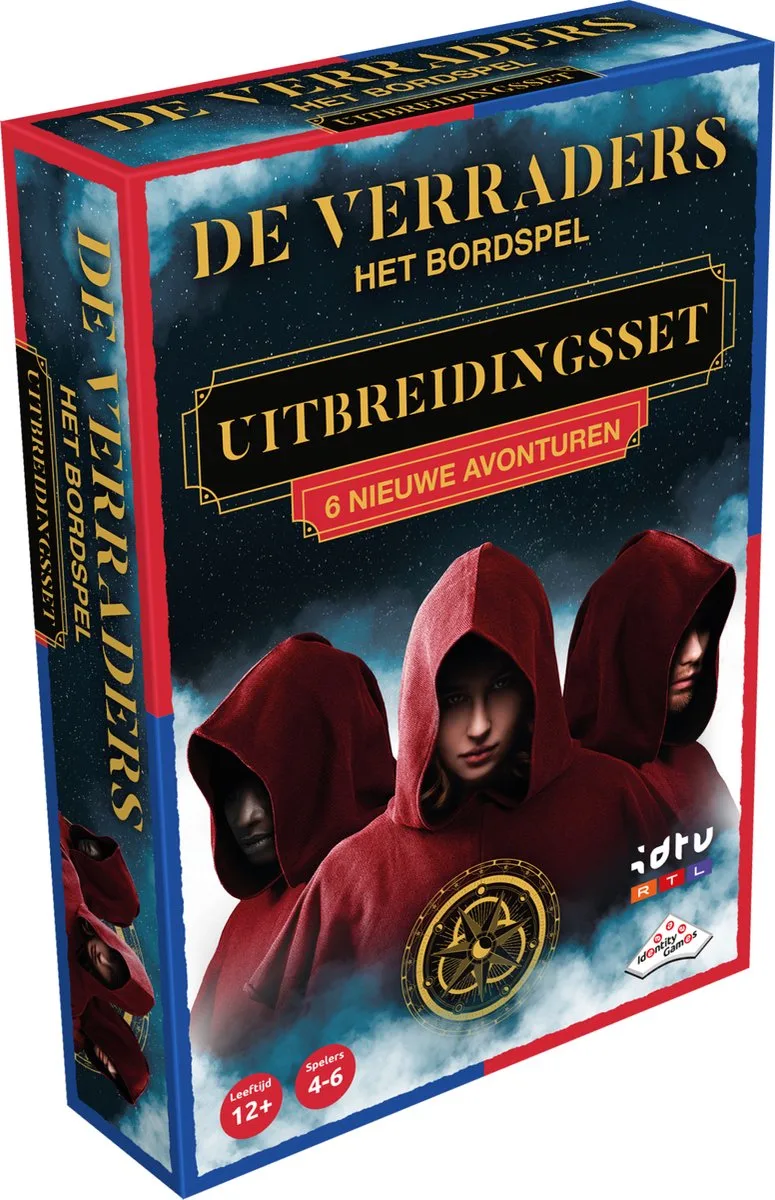 De Verraders het bordspel - Uitbreidingsset fra Identity Games – æske