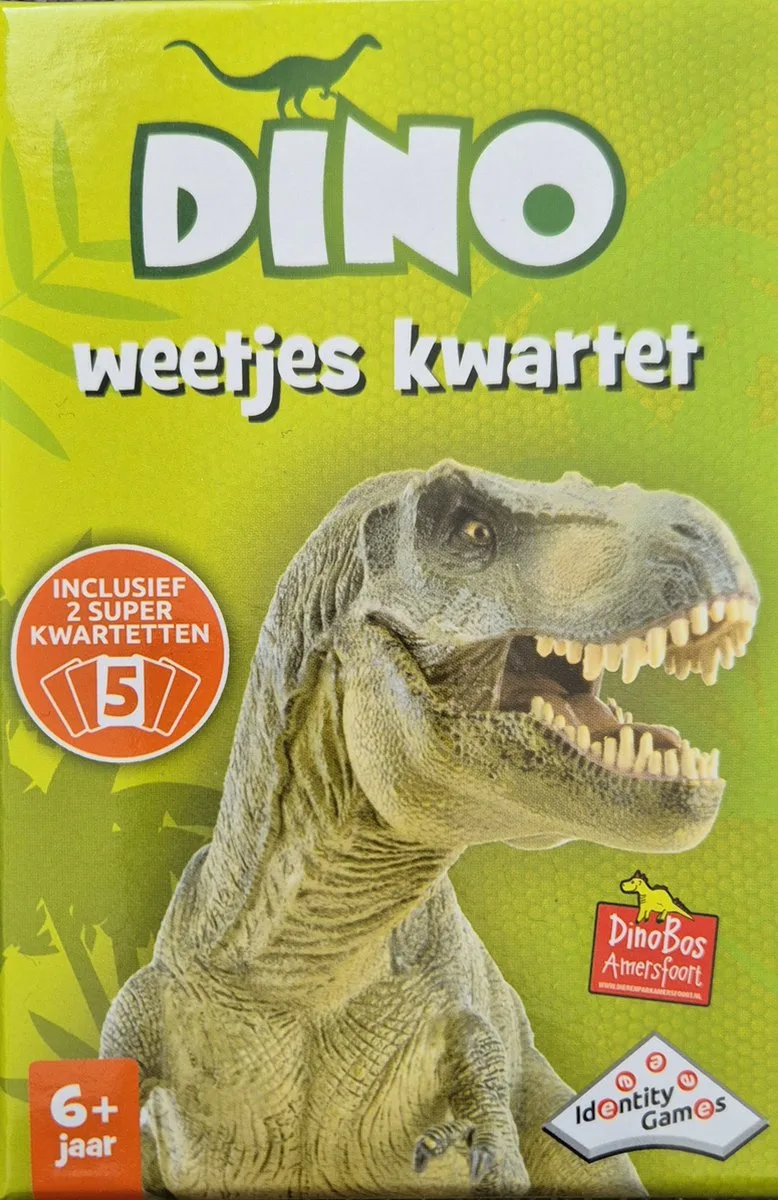 Dino Weetjes Kwartet - Voor kinderen en volwassenen fra Identity Games – æske