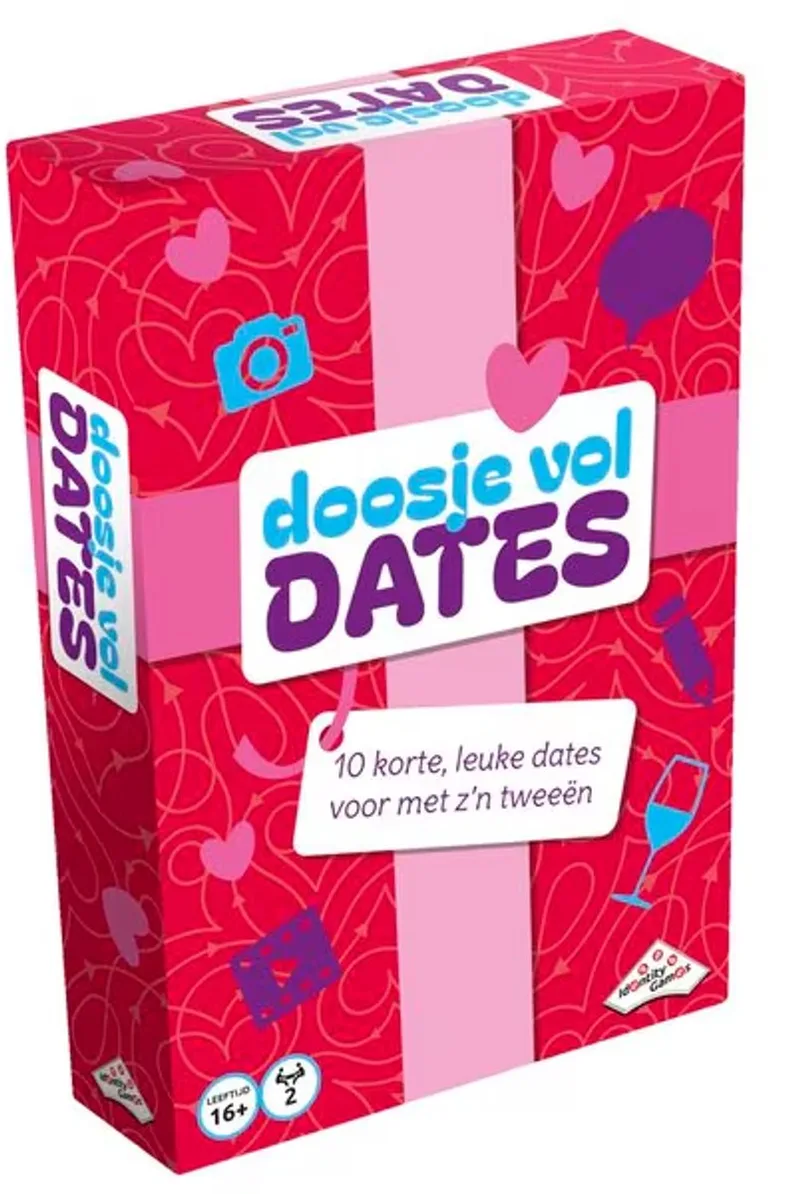 Doosje Vol Dates - Date Ideeën voor koppels - 10 Instructies voor verrassende dates fra Identity Games – æske