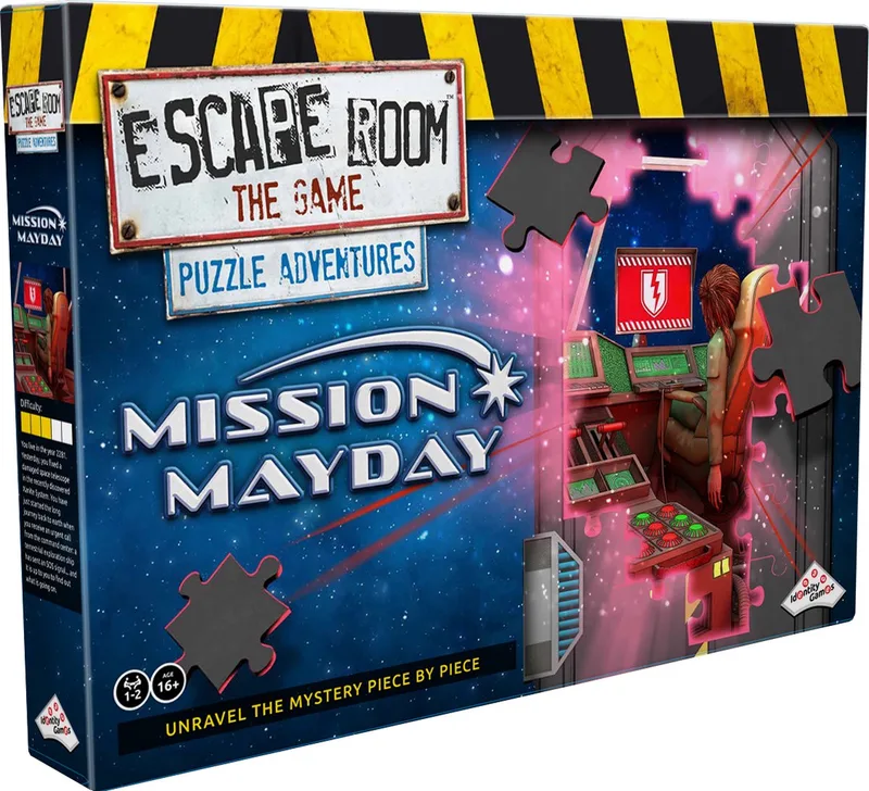 Escape Room The Game Puzzle Adventures (Mission Mayday) - Breinbreker - Kruising tussen escape room en legpuzzel fra Identity Games – æske
