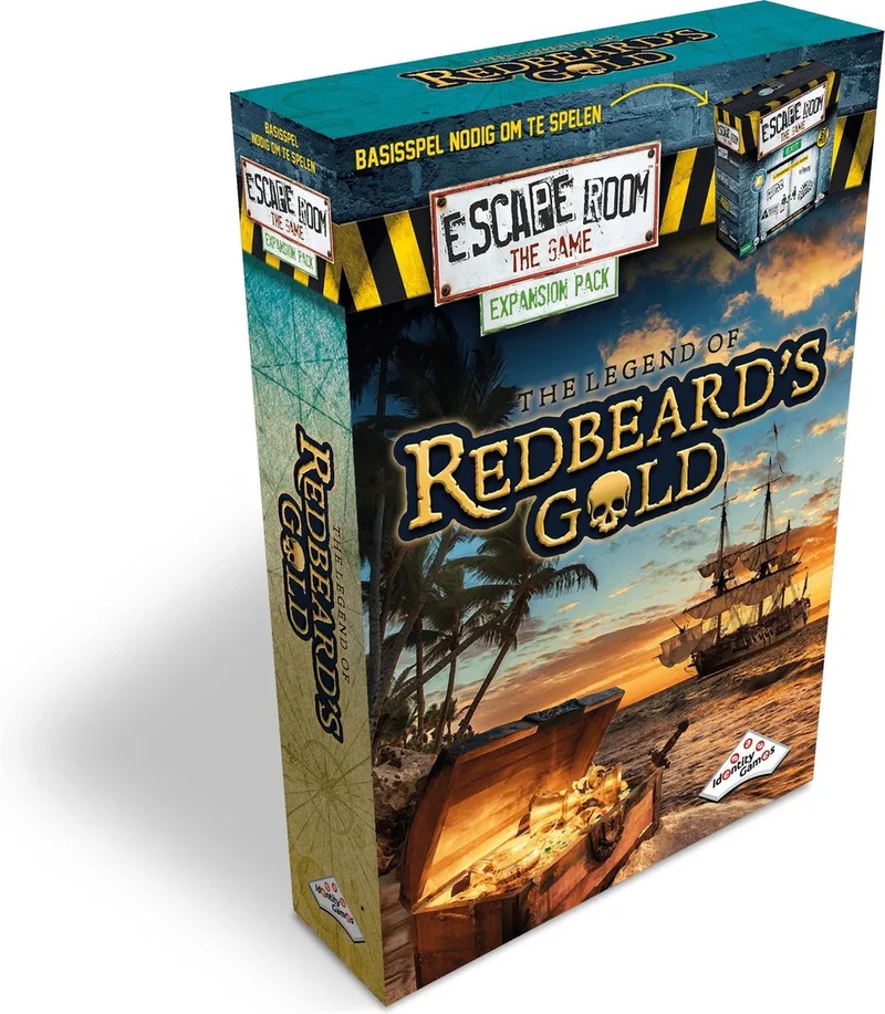Escape Room The Game uitbreidingsset The Legend of Redbeard's Gold - Breinbreker från Identity Games – kartong