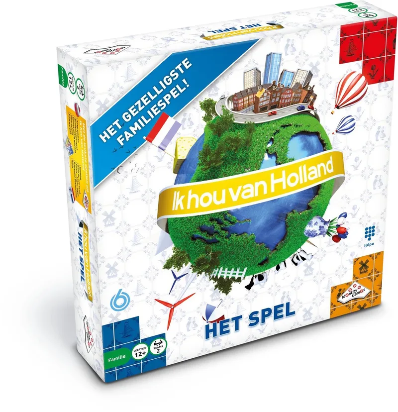Ik hou van Holland Bordspel - Partyspel - Beleef de tv-show nu thuis de Identity Games – boîte