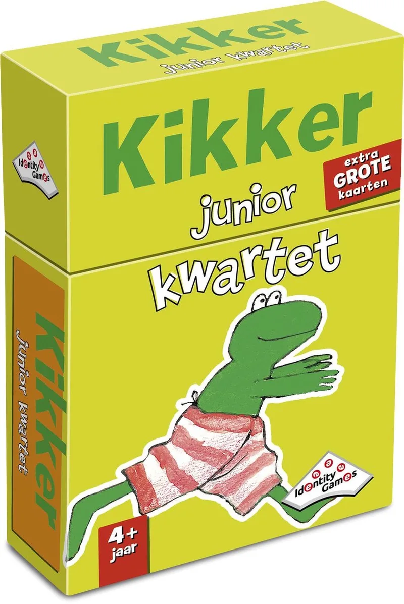 Kikker Junior Kwartet - Kaartspel - Voor peuters en kleuters vanaf 4 jaar från Identity Games – kartong