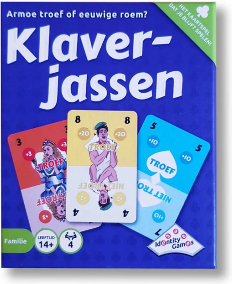 Klaverjassen - Kaartspel - Het klassieke Nederlandse teamspel from Identity Games – box