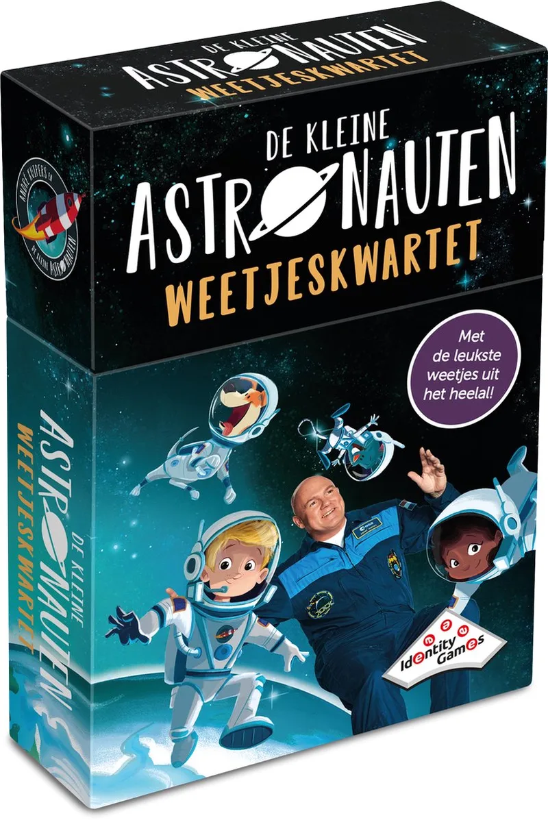 Kleine Astronauten weetjes kwartet - kaartspel - Boordevol leuke feitjes over het heelal de Identity Games – boîte