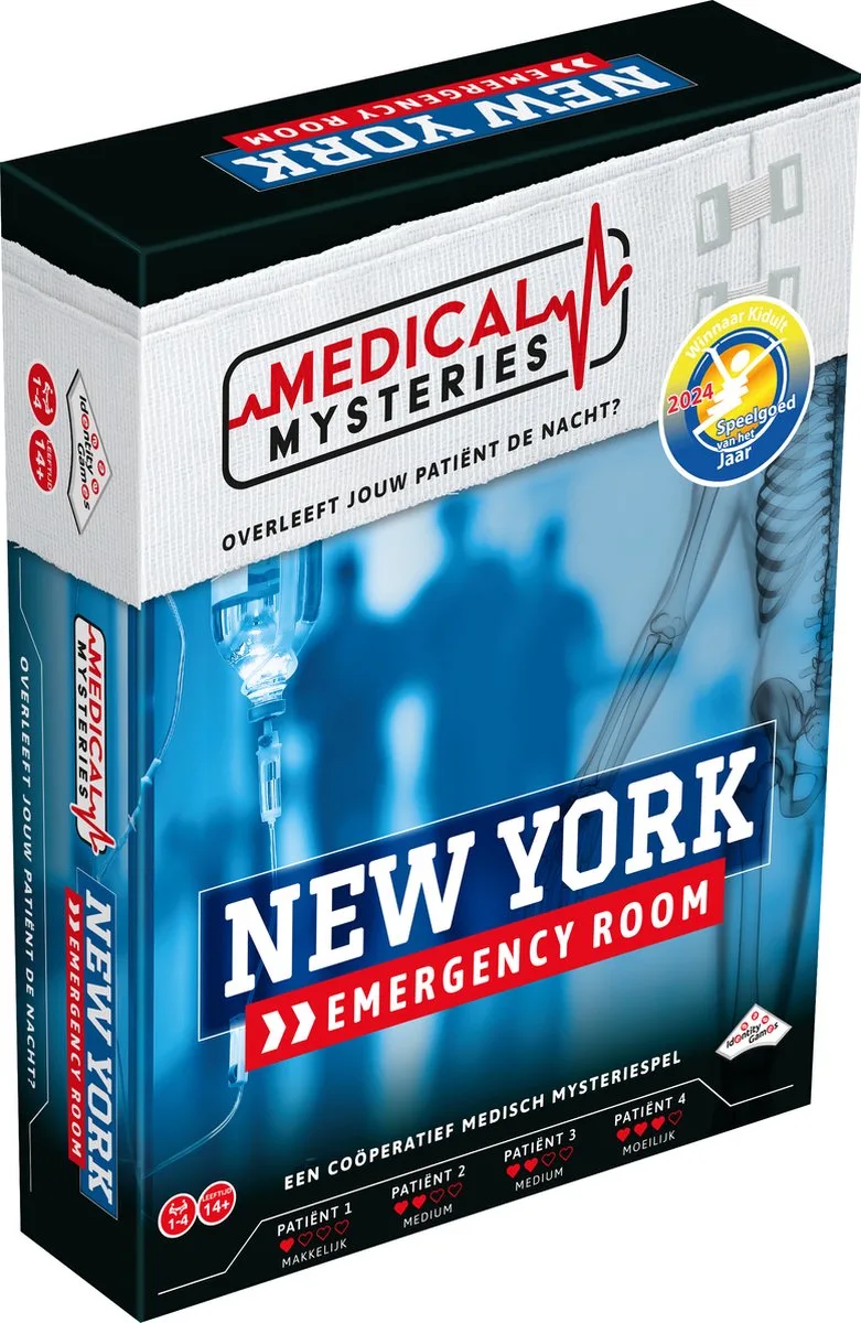 Medical Mysteries: New York Emergency Room - Coöperatief spel - Werk samen om de patiënten te redden from Identity Games – box