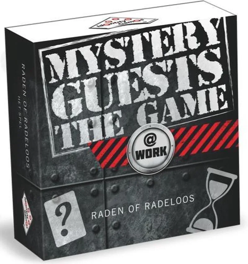 Mystery Guests The Game - Wie ben ik spel gezelschapspel voor volwassenen - gezelschapsspel från Identity Games, utgåva Zwart – kartong