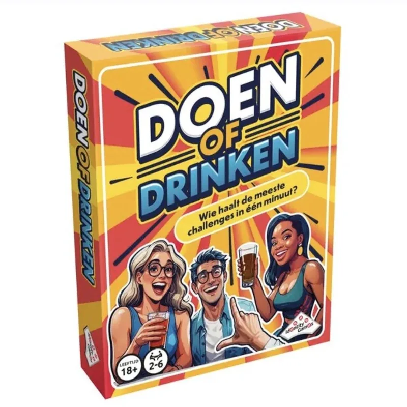 Partyspel - Doen Of Drinken - 18+ spel - Kaartspel från Identity Games – kartong
