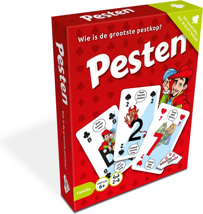 Pesten - Kaartspel - Met uitleg op elke kaart de Identity Games – boîte