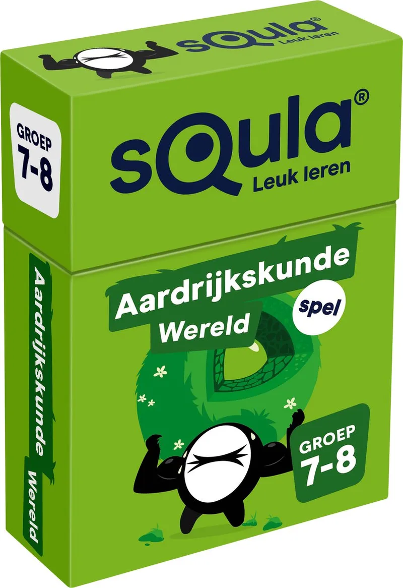 sQula Aardrijkskunde Wereld groep 7-8 - educatief kaartspel fra Identity Games – æske