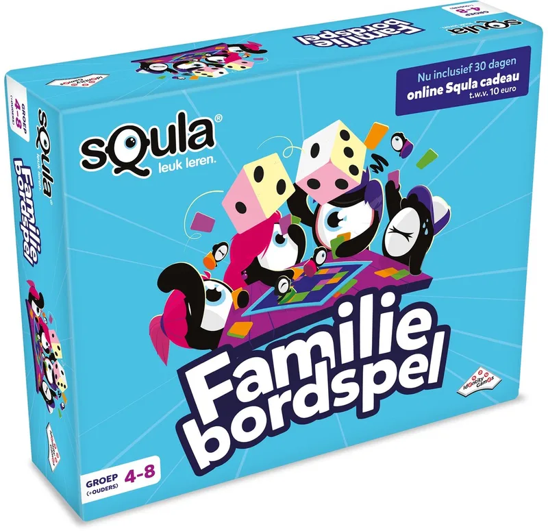 sQula Familiebordspel - Speel en leer met het hele gezin - Voor 2 tot 4 spelers vanaf 7 jaar von Identity Games – Schachtel
