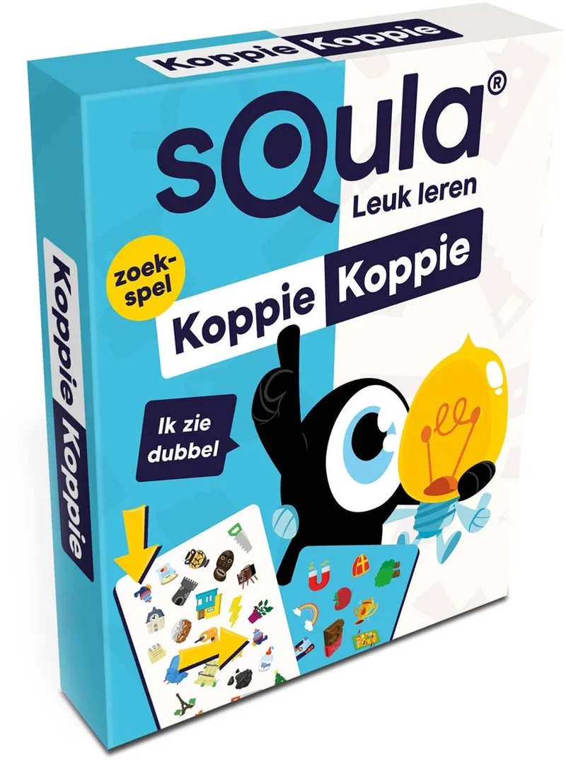 Squla Leuk leren - Koppie Koppie - zoekspel leerspel - identity games spel - educatief kaartspel from Identity Games – box