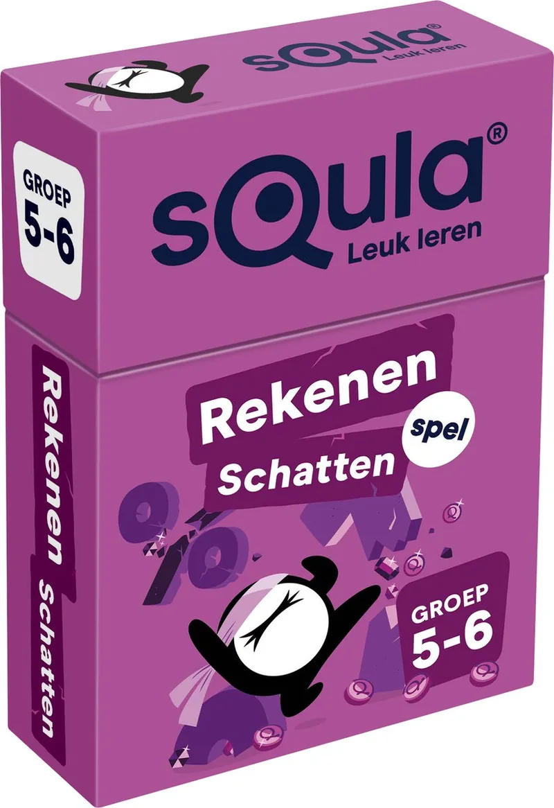 sQula Rekenen Schatten groep 5-6 - educatief kaartspel från Identity Games – kartong