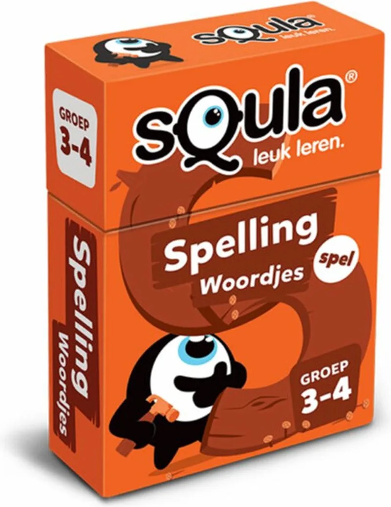 sQula Spelling / Woordjes Groep 3-4 Educatief Kaartspel från Identity Games – kartong