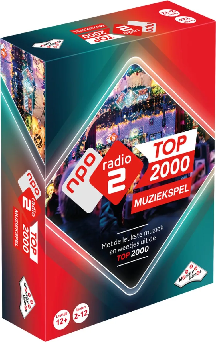 Top 2000 Muziekspel - Partyspel - Met de leukste liedjes en weetjes uit de Top 2000 from Identity Games – box