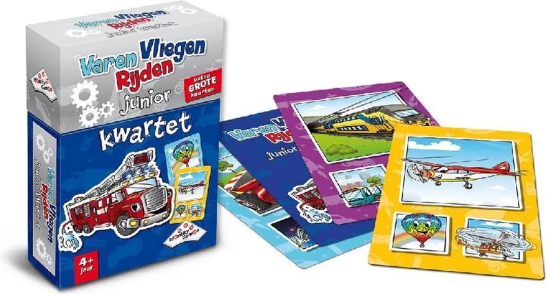 Varen, Vliegen, Rijden Junior Kwartet - Identity Games - Kaartspel from Identity Games – box