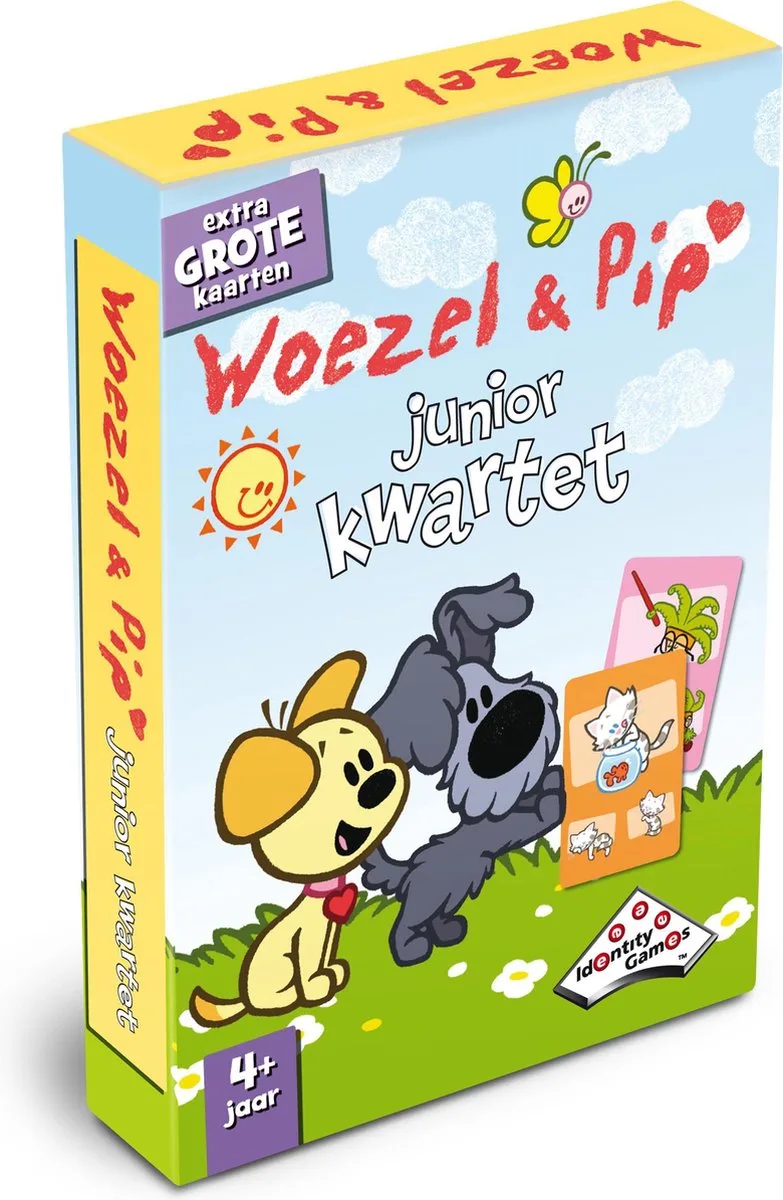 Woezel & Pip Junior Kwartet Special Edition Kaartspel from Identity Games – box