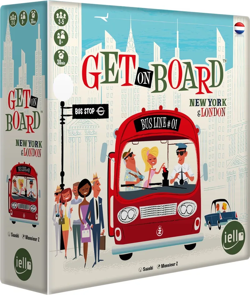 Get On Board New York & London - Bordspel - Nederlandstalig fra IELLO – æske