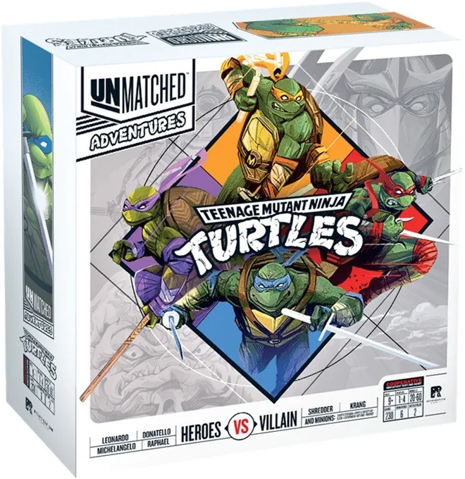 Unmatched Adventures: Teenage Mutant Ninja Turtles (EN) + Alternate Art Card Pack - IELLO Bordspel from IELLO – box