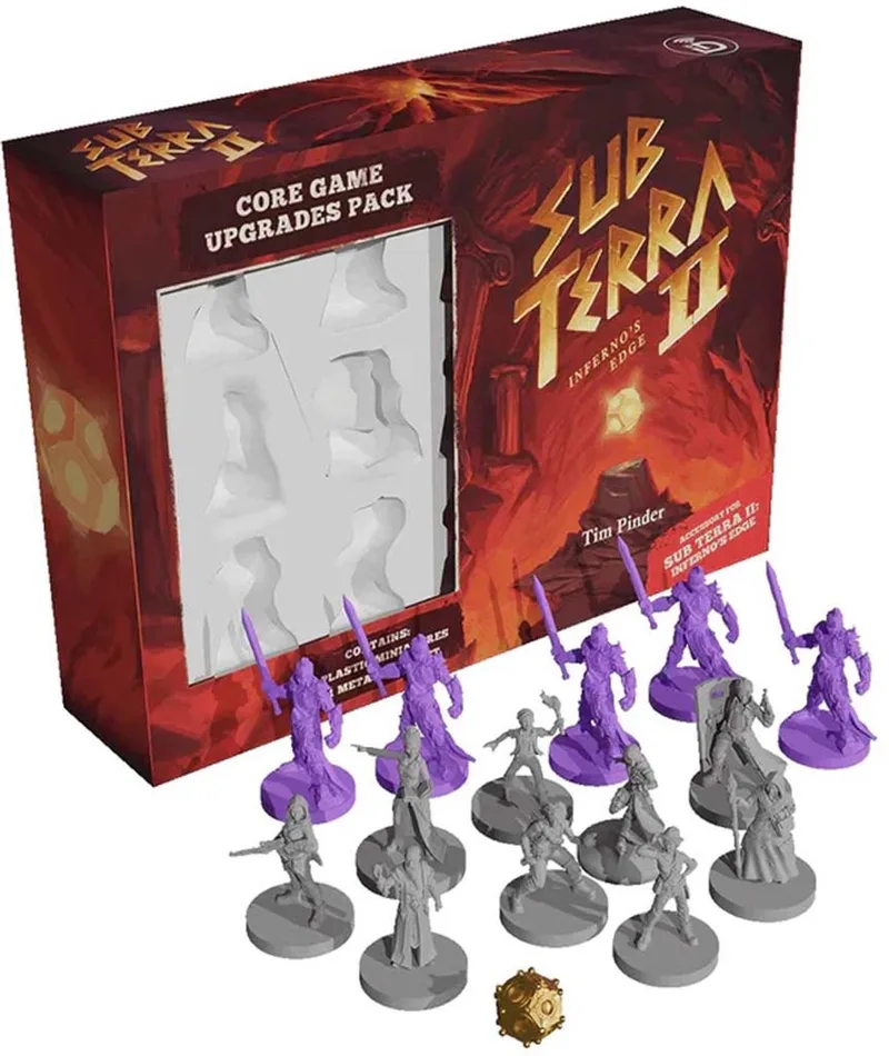Sub Terra II: Inferno's Edge Core Game Upgrades Pack de Inside the Box Board Games – boîte
