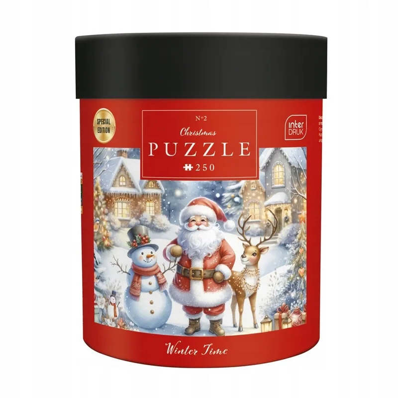 Kerstpuzzel 250 stukjes - Winter Tijd met Sinterklaas in Decoratieve Koker from Interdruk – box