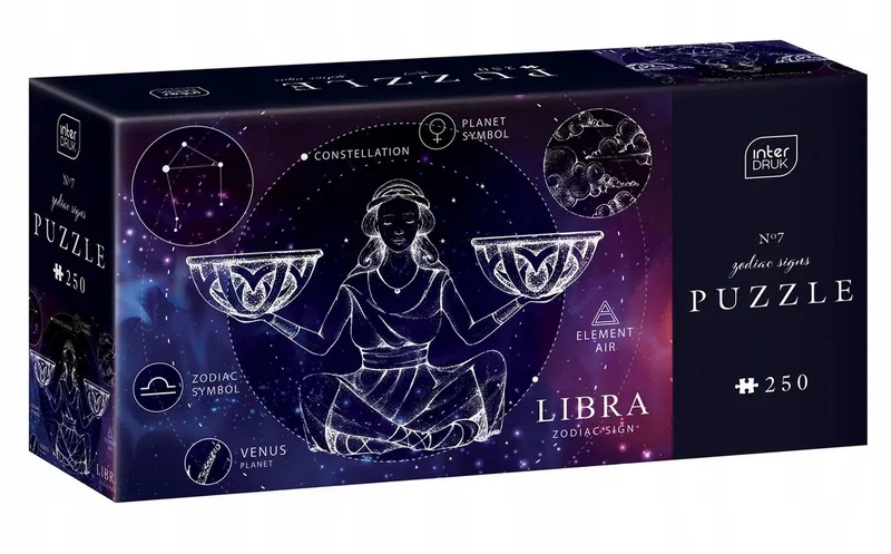 Puzzel 250 stukjes - Zodiac Weegschaal from Interdruk, Multicolour edition – box