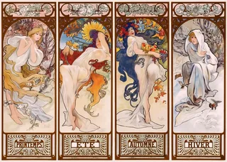 Puzzle Art Collection - Mucha - Les Saisons - 1000 pièces from Interdruk – box 2 of 2