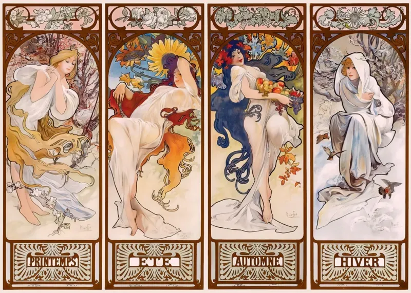 Puzzle Art Collection - Mucha - Les Saisons - 1000 pièces from Interdruk – box 2 of 2