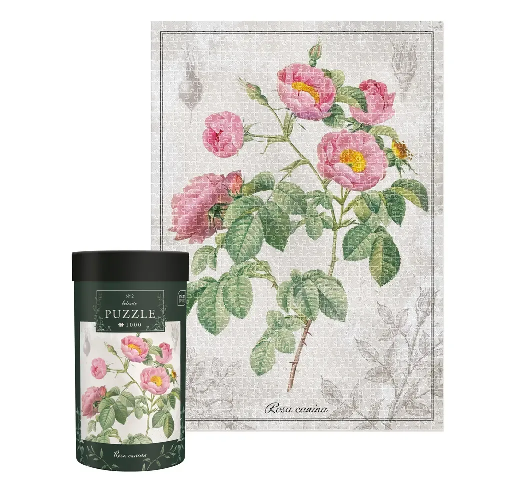 Puzzle Botanic: Rose (1000 Stukjes) fra Interdruk – æske