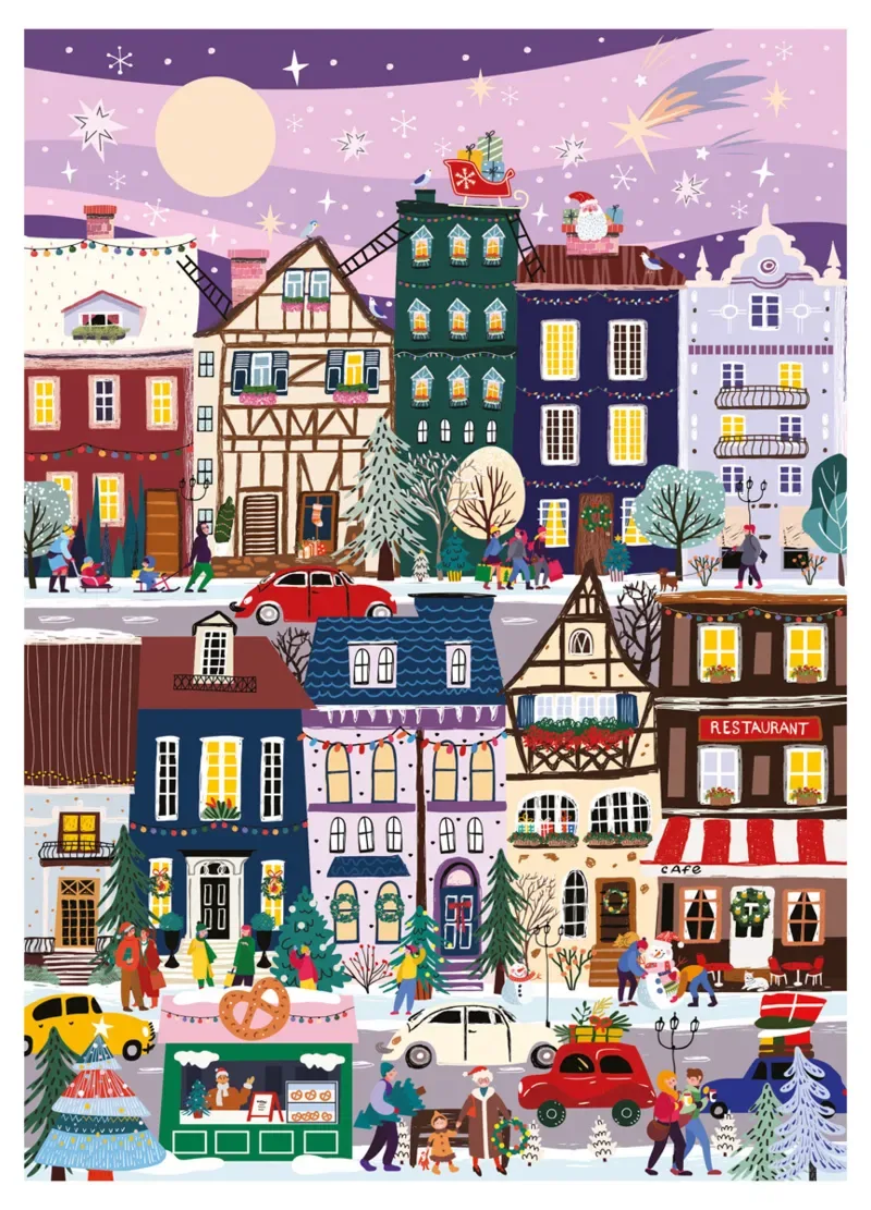 Puzzle Christmas Eve - 1000 pièces van Interdruk – doos