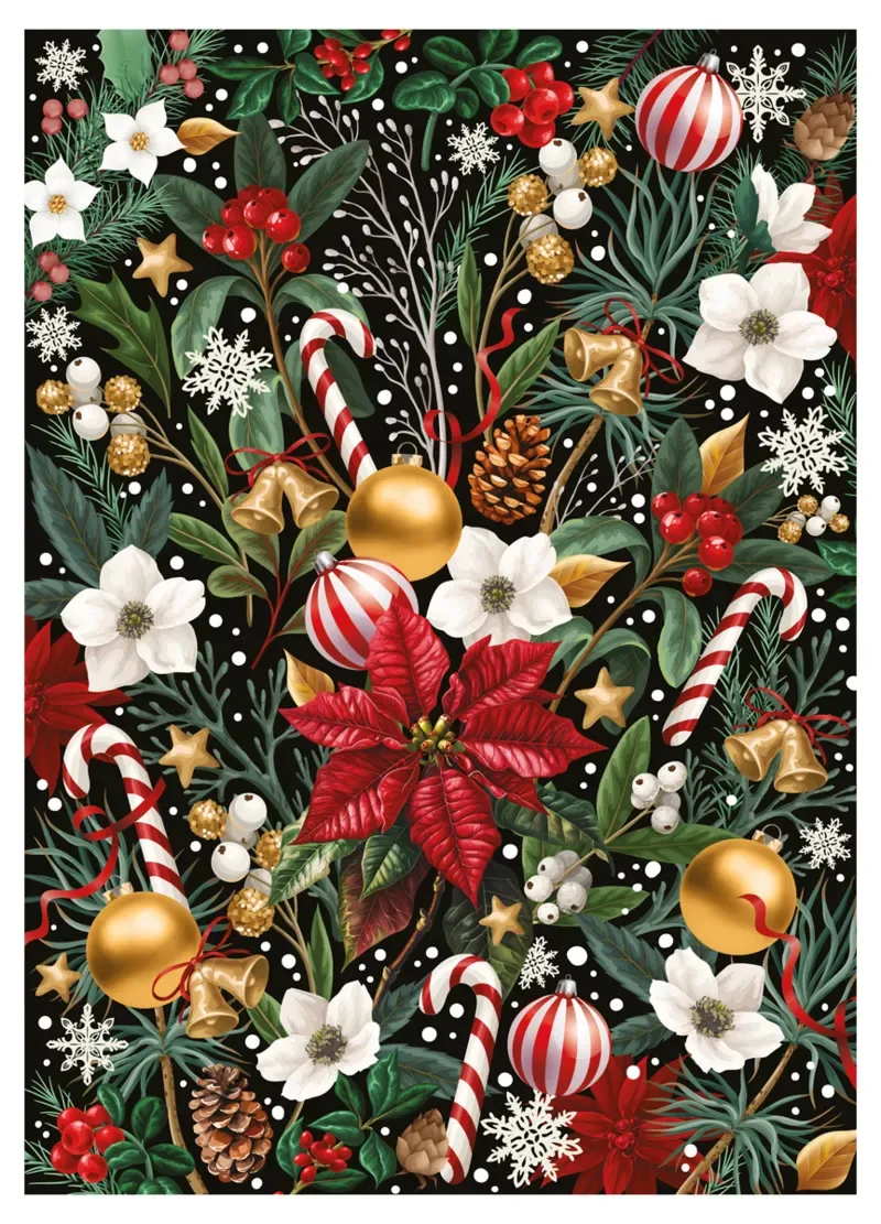 Puzzle Christmas Flowers 1 - 1000 pièces from Interdruk – box