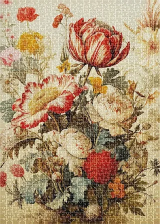 Puzzle Composition Fleurie - 1000 pièces van Interdruk – doos 1 van 2