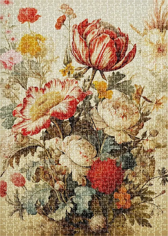 Puzzle Composition Fleurie - 1000 pièces van Interdruk – doos 1 van 2