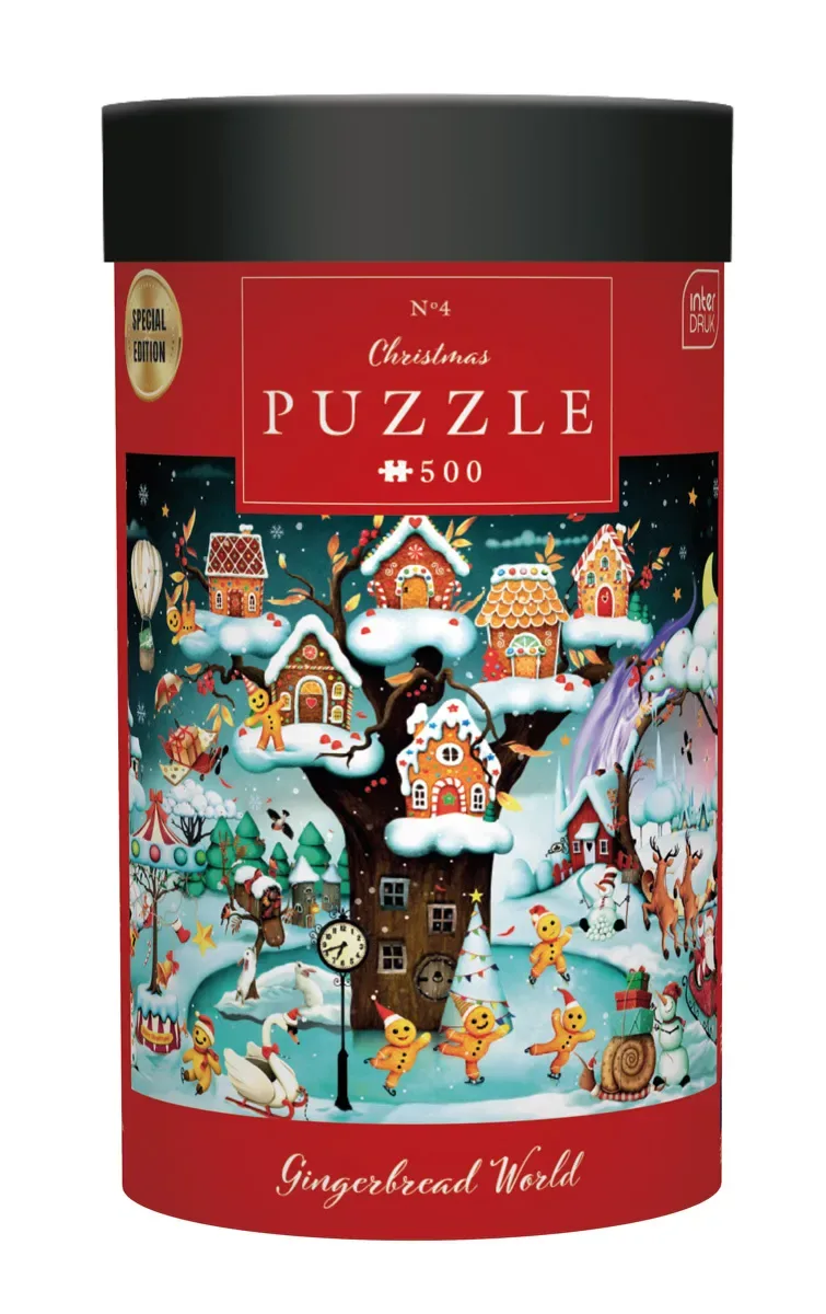 Puzzle Edition Spéciale - Gingerbread World - 500 à 999 pièces van Interdruk – doos