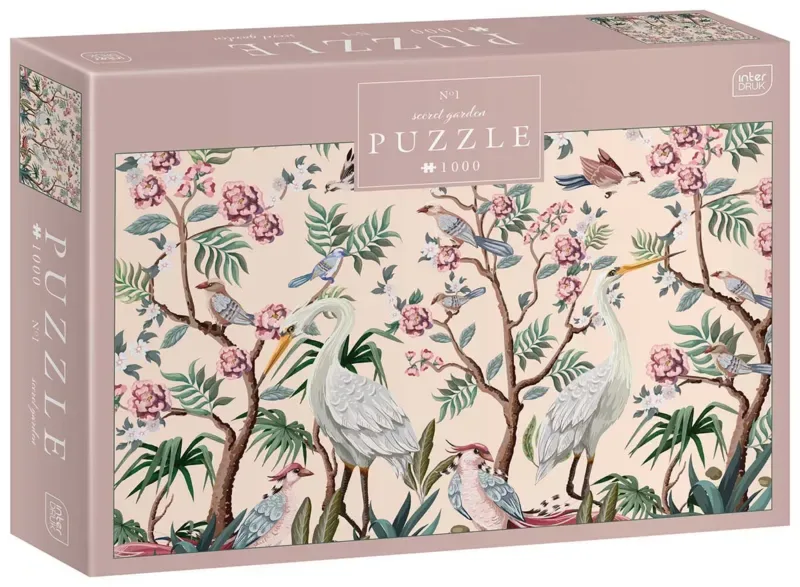 Puzzle Jardin Secret - Aigrette et Fleurs - 1000 pièces van Interdruk – doos 2 van 2