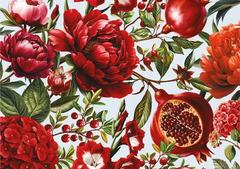 Puzzle Pivoines et Grenade - 500 à 999 pièces de Interdruk – boîte 1 sur 2