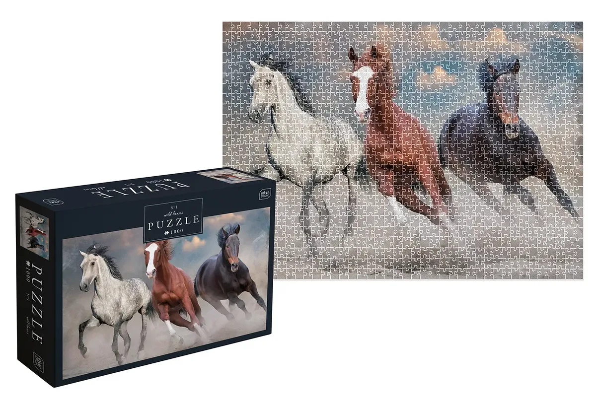 Wild Horses #1 (1000 Stukjes) fra Interdruk – æske