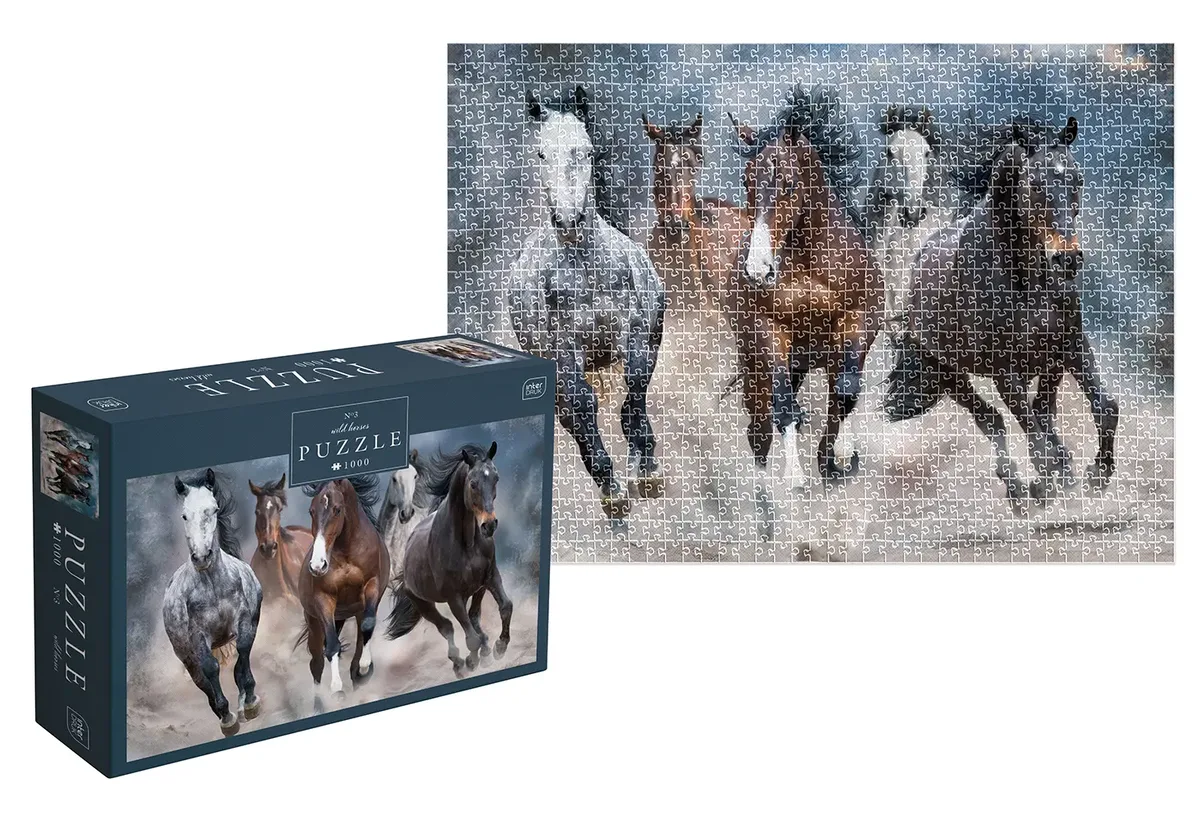 Wild Horses #3 (1000 Stukjes) fra Interdruk – æske